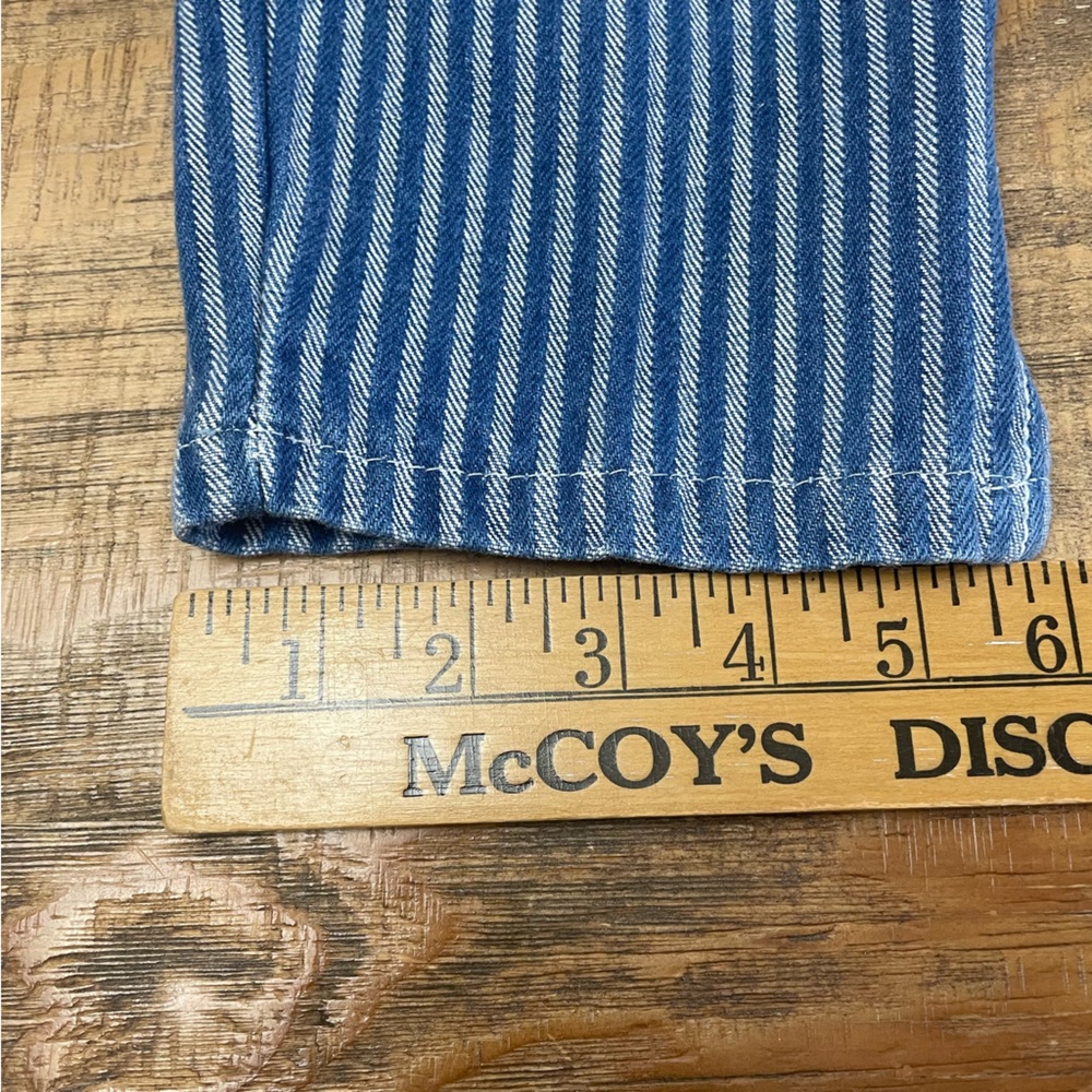 Vintage 1970’s Jeans Shades women’s size 11 striped mom jeans 100% Cotton - Picture 8 of 13